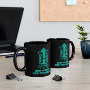 Powerful - Black mug 11oz